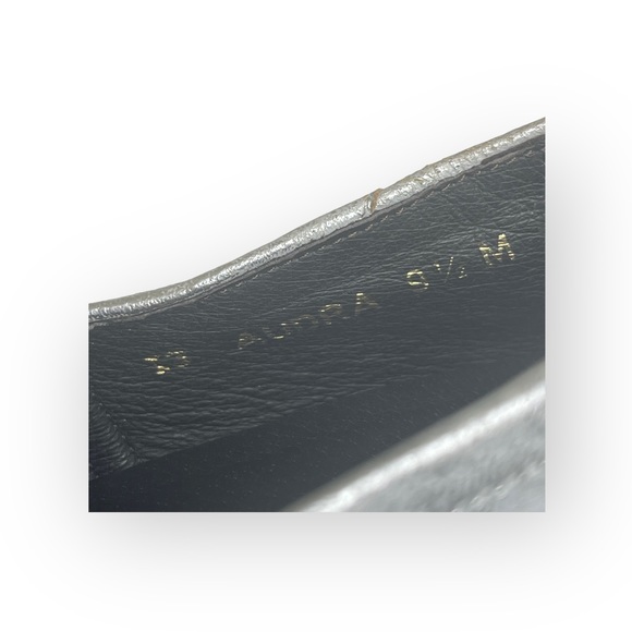 Donald J Pliner® ༄ Audra Leather Espadrille Flats ༄ Navy + White Metallic ༄ 9.5M - Picture 6 of 16